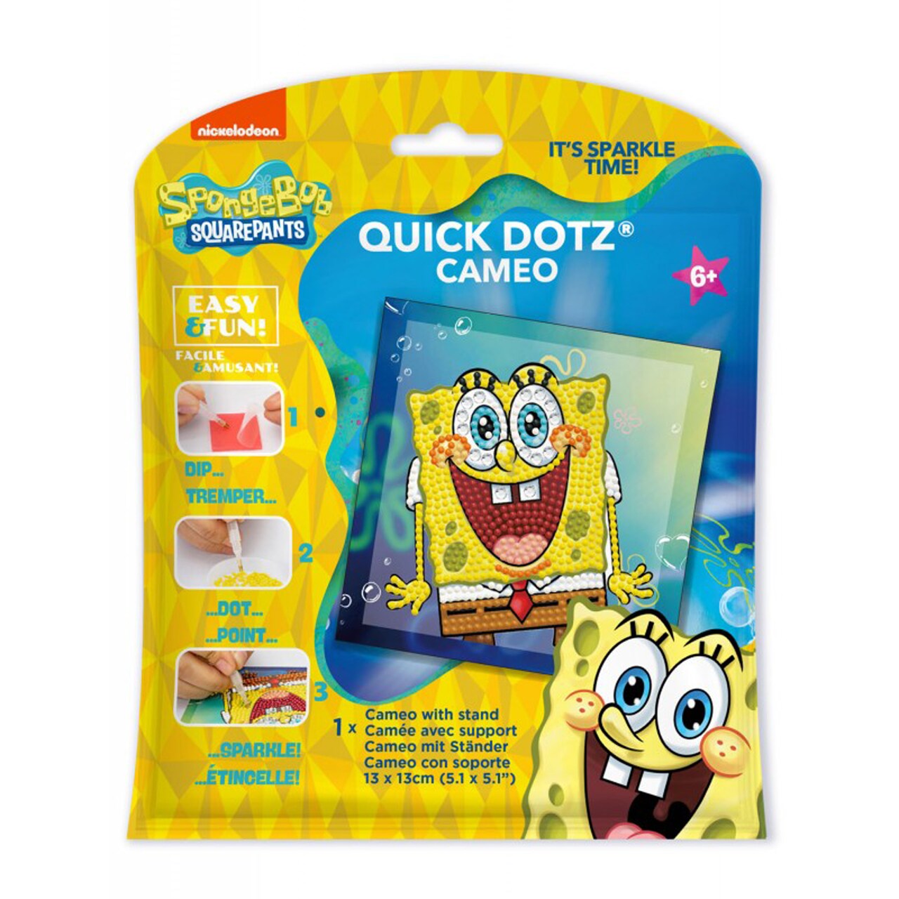 Diamond Dotz Kits - SpongeBob - Surprise, Round Dotz, Partial Drill, Spongebob Diamond Art, Spongebob Diamond Painting, Cartoon Diamond Painting, Diamond Art Cartoon